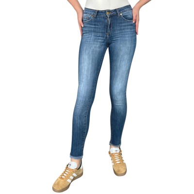 Jeans skinny desflecados